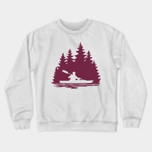 Summer Kayaker Paddling Crewneck Sweatshirt